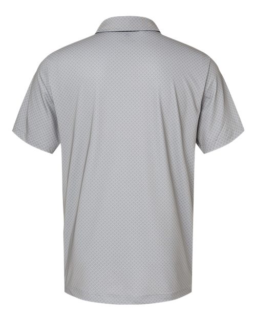 Men's Ultimate365 Diamond Dot Print Polo - Grey Three/ Team Royal/ Navy