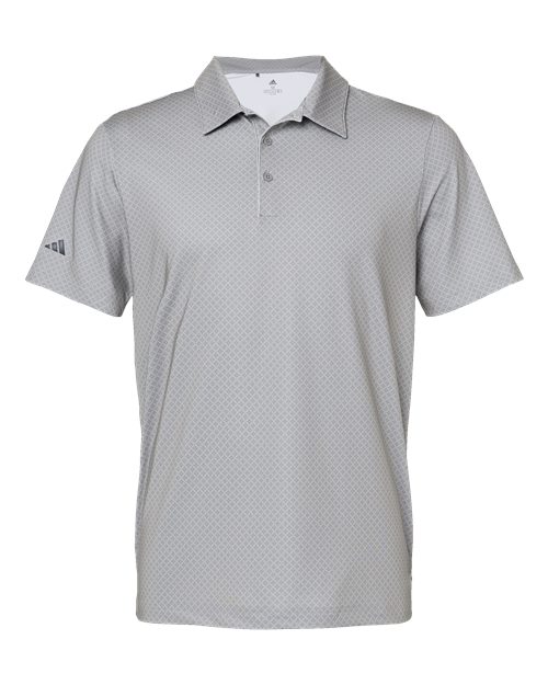 Men's Ultimate365 Diamond Dot Print Polo - Grey Three/ Team Royal/ Navy