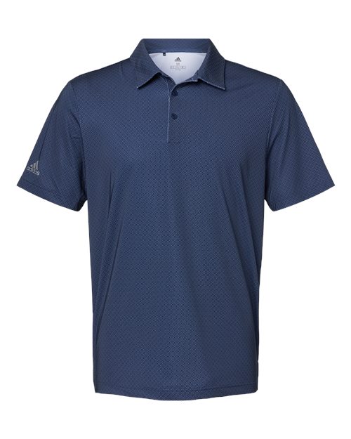 Men's Ultimate365 Diamond Dot Print Polo - Navy Blue/ White/ Grey Three
