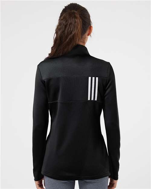 Women's 3-Stripes Double Knit Full-Zip Jacket - Black/ Grey Two