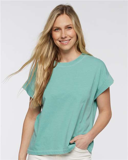 Women's Relaxed Vintage Wash Tee - Washed Saltwater