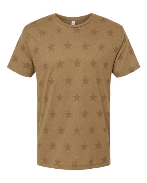 Men's Star Print Tee - Coyote Brown Star