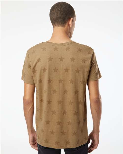 Men's Star Print Tee - Coyote Brown Star