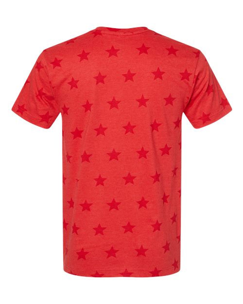 Men's Star Print Tee - Red Star