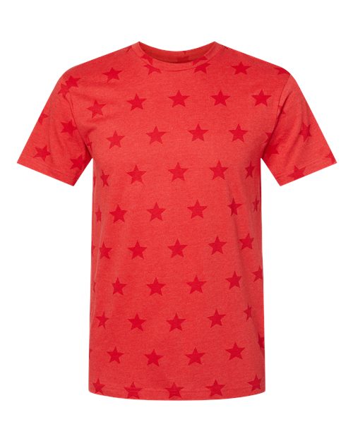 Men's Star Print Tee - Red Star