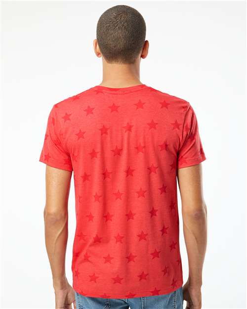 Men's Star Print Tee - Red Star