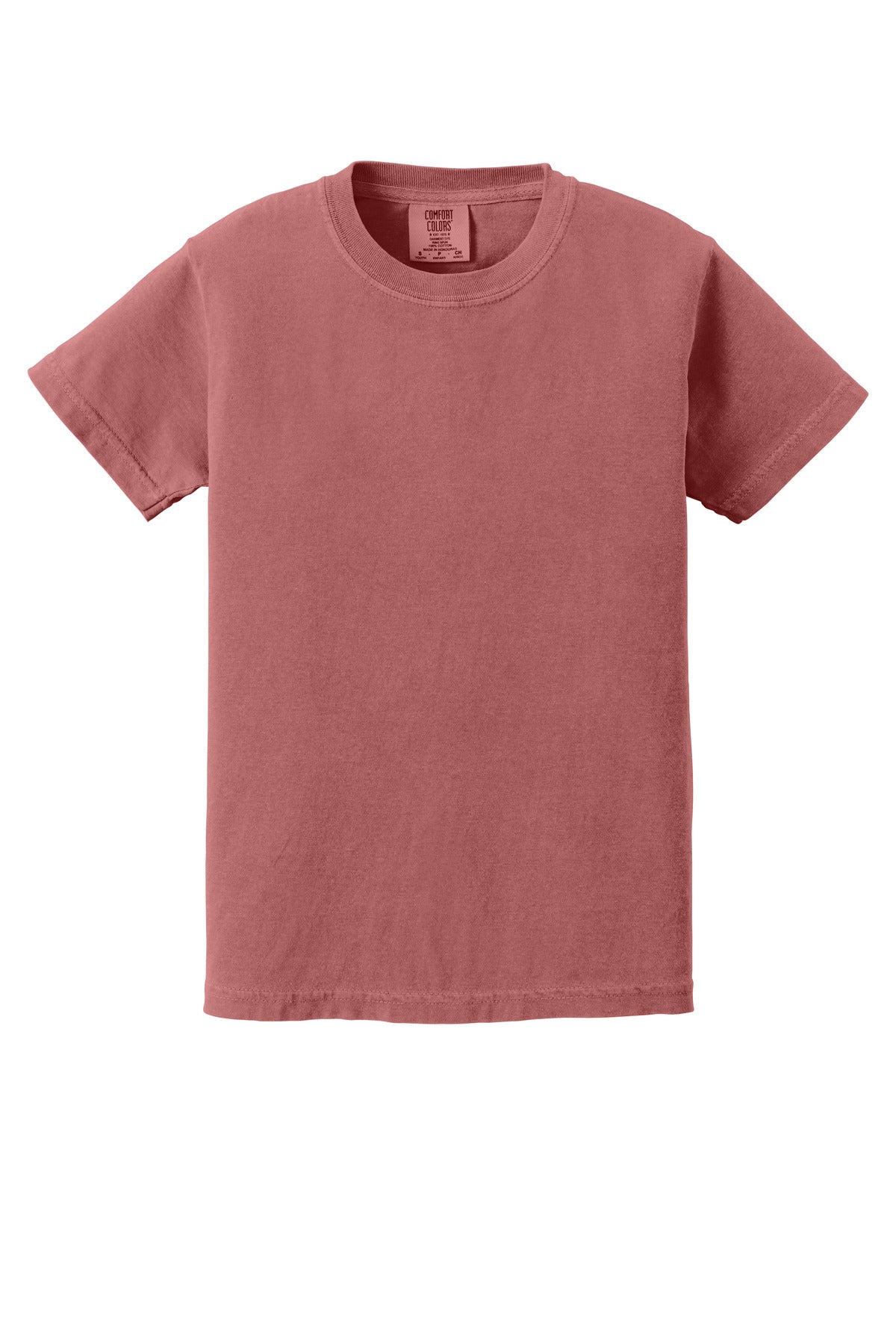 COMFORT COLORS  Youth Heavyweight Ring Spun Tee - Crimson