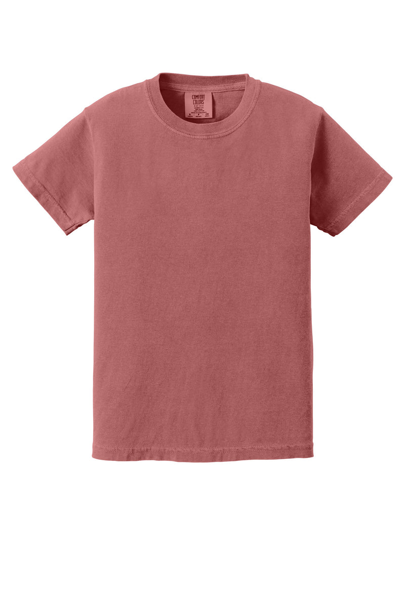 COMFORT COLORS  Youth Heavyweight Ring Spun Tee - Crimson