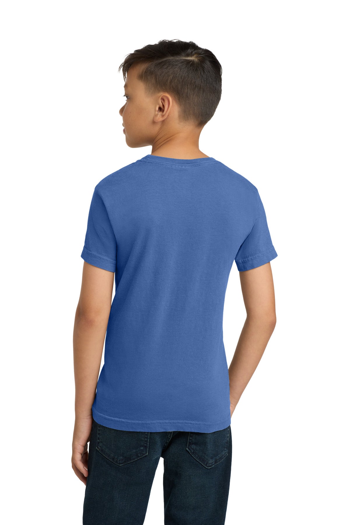 COMFORT COLORS  Youth Heavyweight Ring Spun Tee - Flo Blue