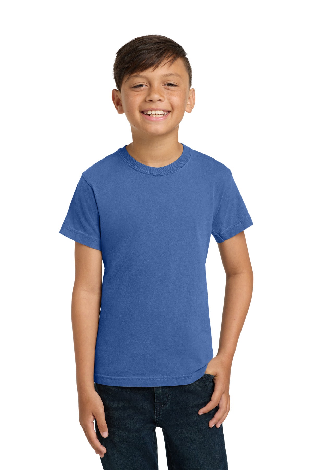 COMFORT COLORS  Youth Heavyweight Ring Spun Tee - Flo Blue