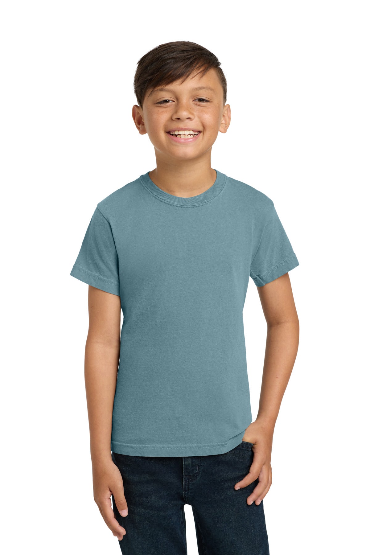 COMFORT COLORS  Youth Heavyweight Ring Spun Tee - Ice Blue