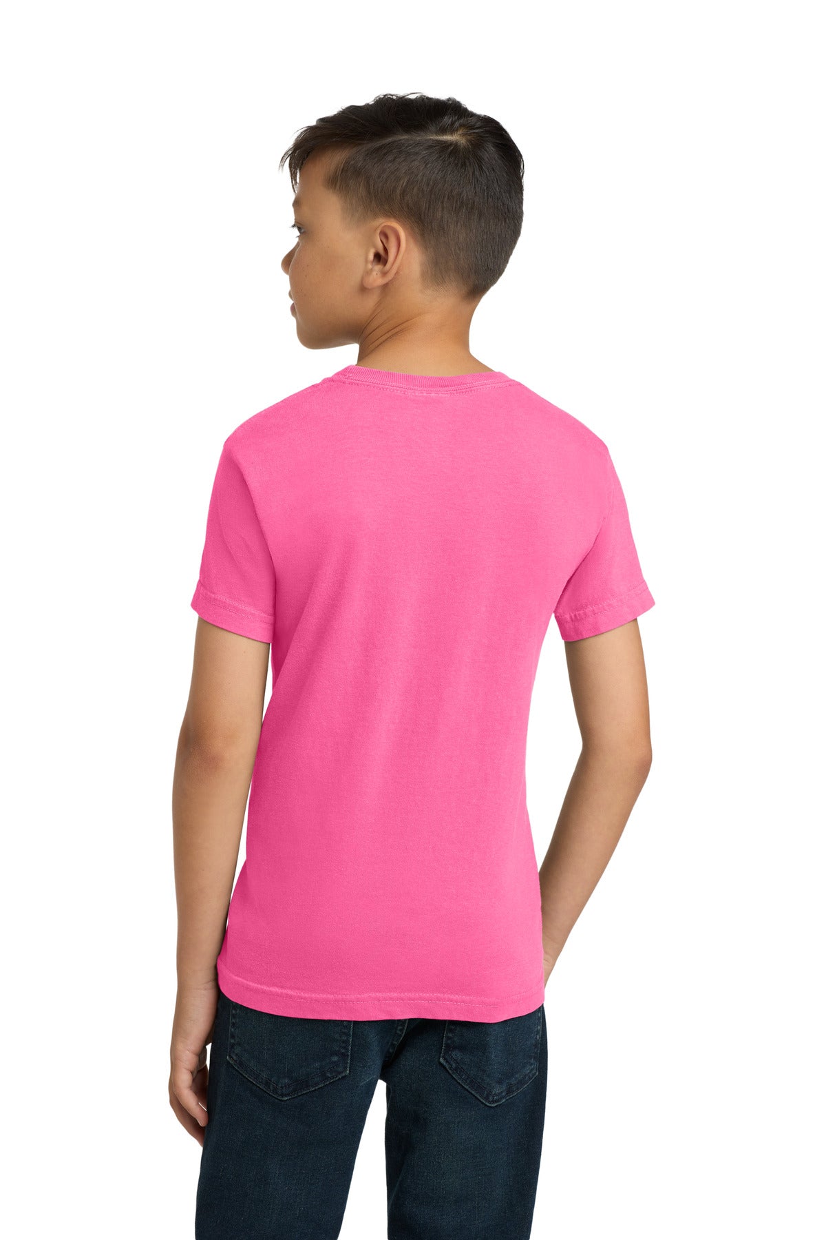 COMFORT COLORS  Youth Heavyweight Ring Spun Tee - Neon Pink