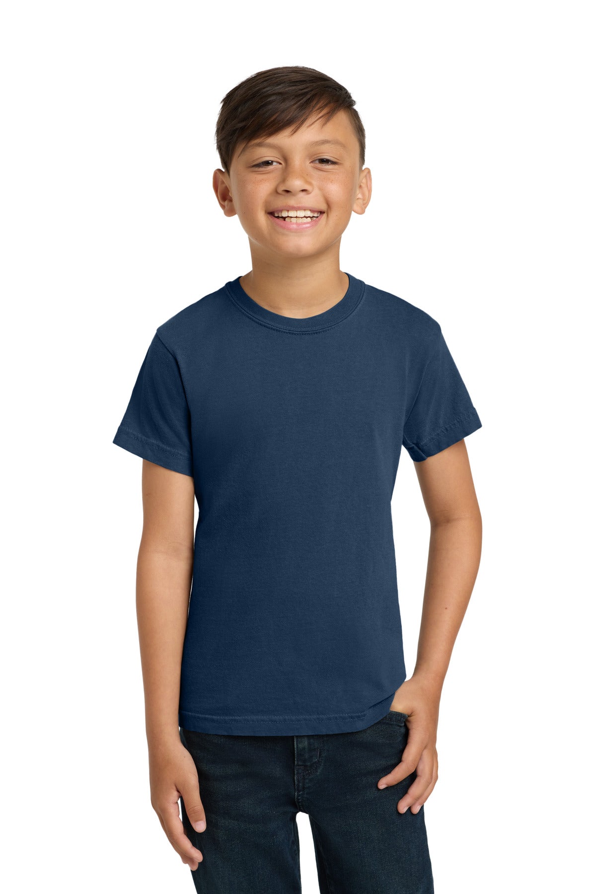 COMFORT COLORS  Youth Heavyweight Ring Spun Tee - True Navy