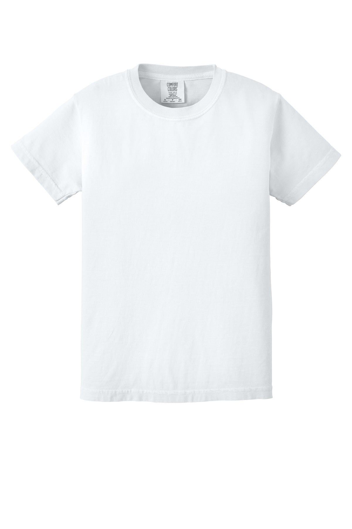 COMFORT COLORS  Youth Heavyweight Ring Spun Tee - White