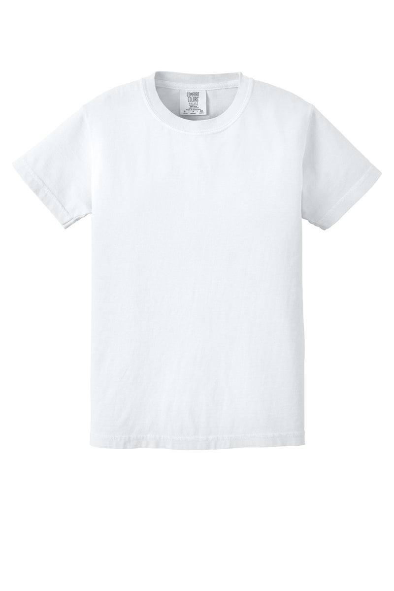 COMFORT COLORS  Youth Heavyweight Ring Spun Tee - White