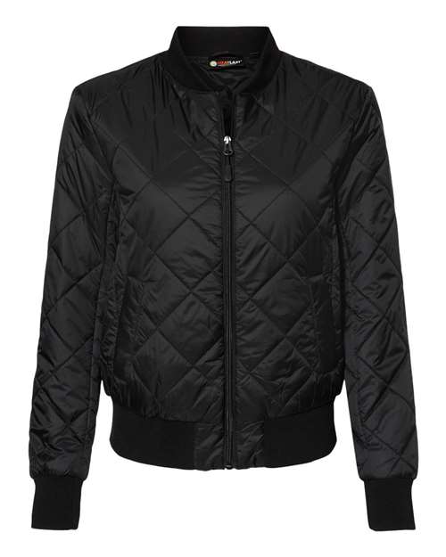 Women's HeatLast™ Quilted Packable Bomber - Black