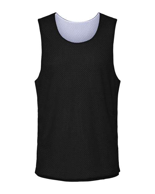 Men's Reversible Mesh Tank - Black/ White