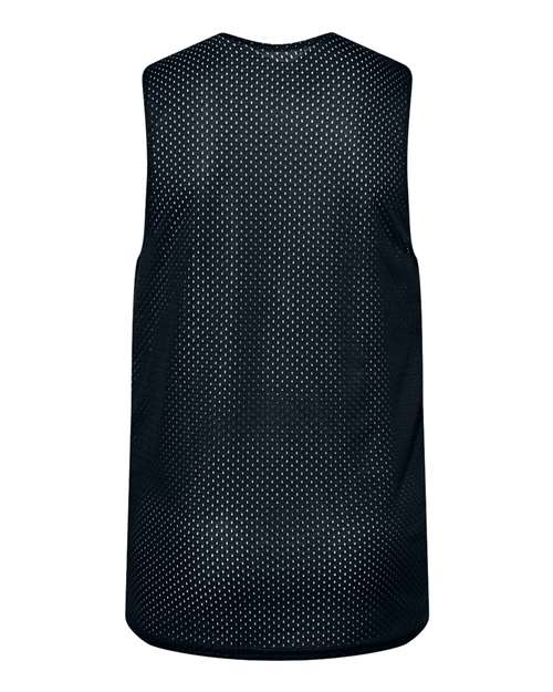 Youth Reversible Mesh Tank - Black/ White