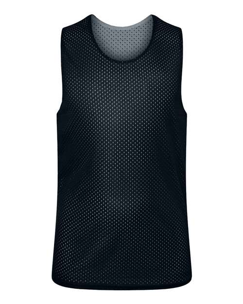 Youth Reversible Mesh Tank - Black/ White