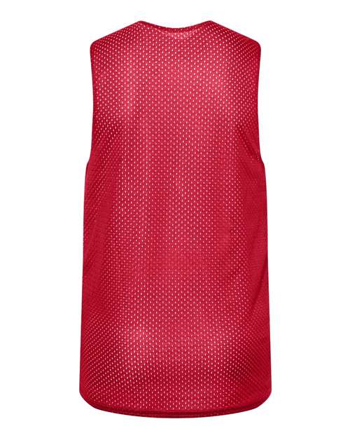 Youth Reversible Mesh Tank - Red/ White
