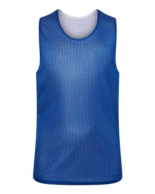 Youth Reversible Mesh Tank - Royal/ White