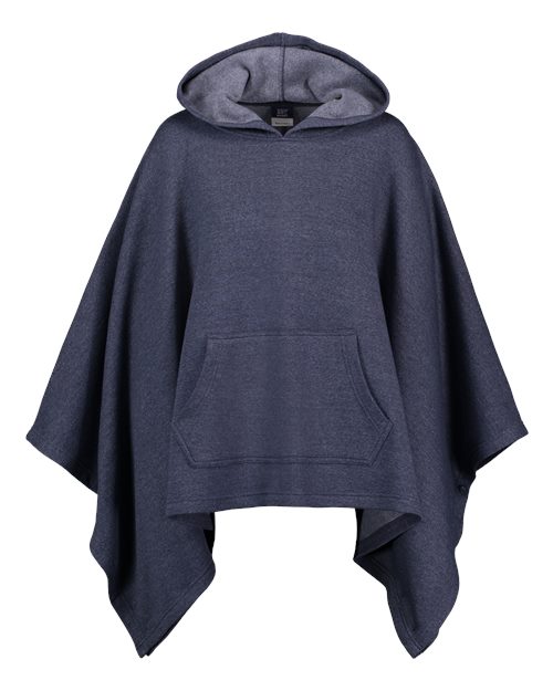 Women's Amanda Fleece Poncho - Navy Heather