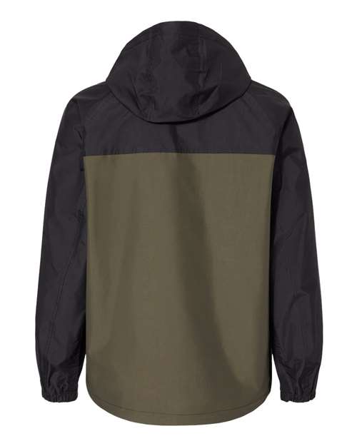Unisex Torrent Waterproof Hooded Jacket - Olive/ Black