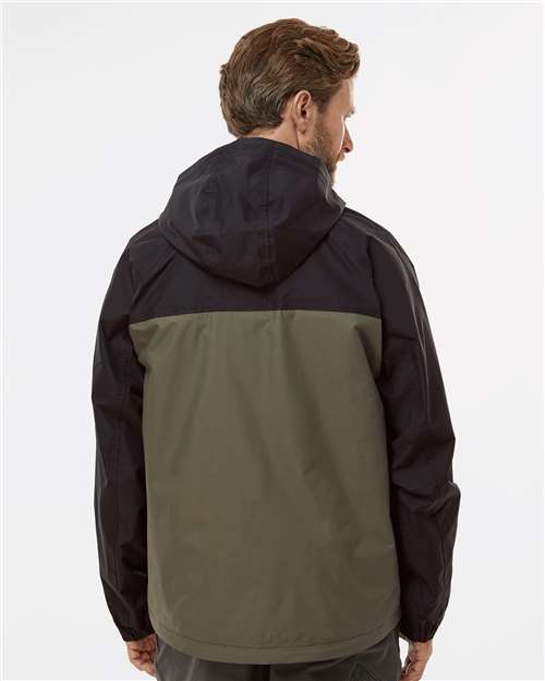 Unisex Torrent Waterproof Hooded Jacket - Olive/ Black