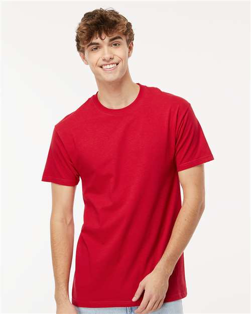 Men's Gold Soft Touch T-Shirt - Deep Red