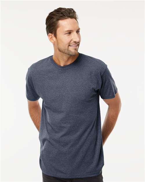 Men's Gold Soft Touch T-Shirt - Heather Navy