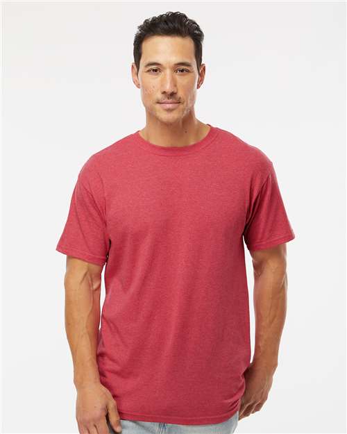 Men's Gold Soft Touch T-Shirt - Heather Red