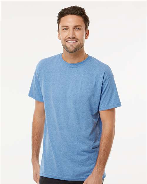 Men's Gold Soft Touch T-Shirt - Light Blue Heather