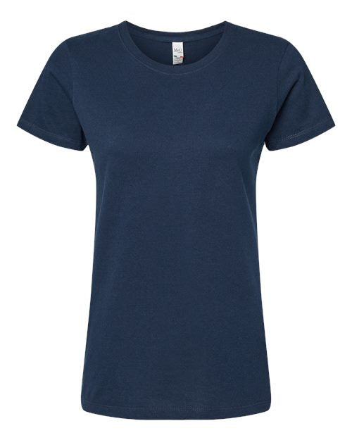 Women's Gold Soft Touch T-Shirt - Deep Navy