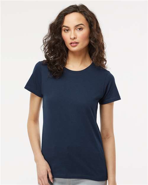 Women's Gold Soft Touch T-Shirt - Deep Navy