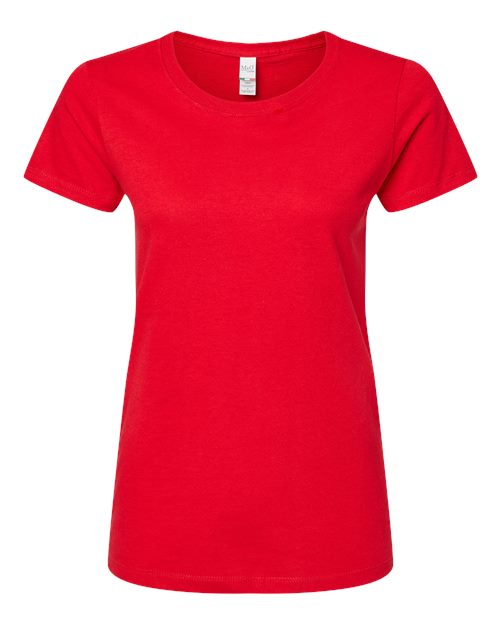 Women's Gold Soft Touch T-Shirt - Deep Red