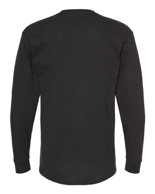 Unisex Gold Soft Touch Long Sleeve T-Shirt - Black