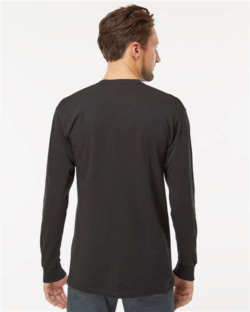 Unisex Gold Soft Touch Long Sleeve T-Shirt - Black
