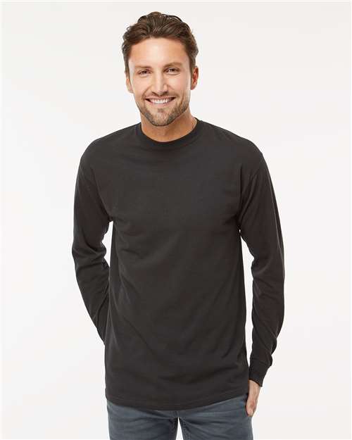 Unisex Gold Soft Touch Long Sleeve T-Shirt - Black