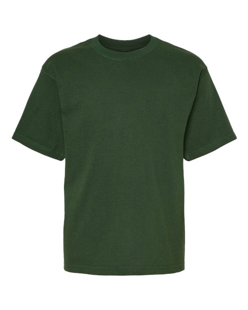 Youth Gold Soft Touch T-Shirt - Forest Green