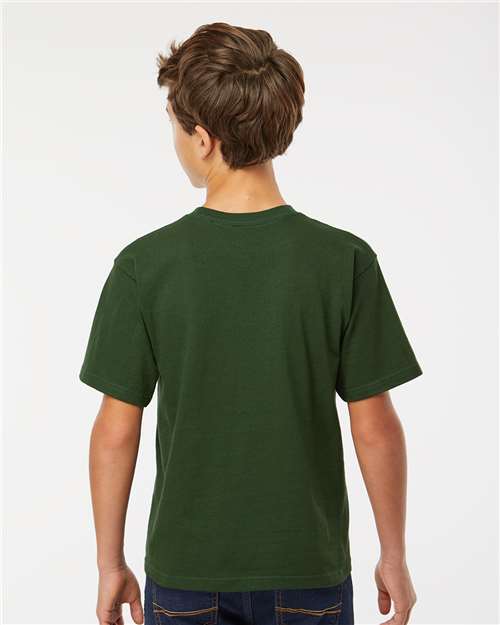 Youth Gold Soft Touch T-Shirt - Forest Green