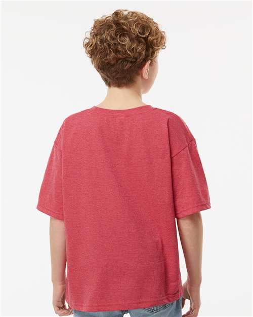 Youth Gold Soft Touch T-Shirt - Heather Red