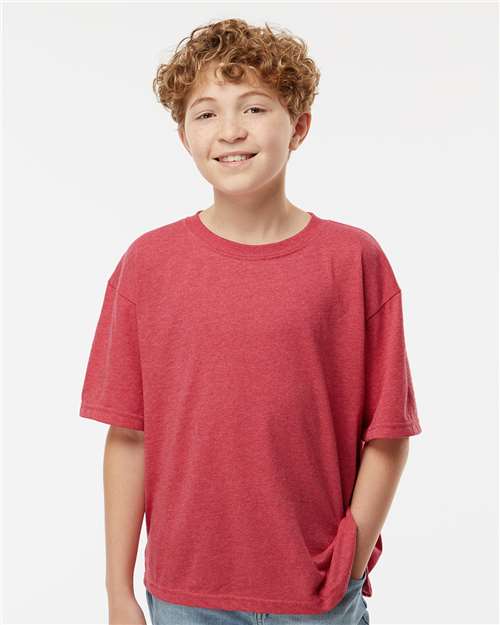 Youth Gold Soft Touch T-Shirt - Heather Red