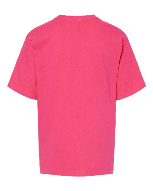 Youth Gold Soft Touch T-Shirt - Heliconia