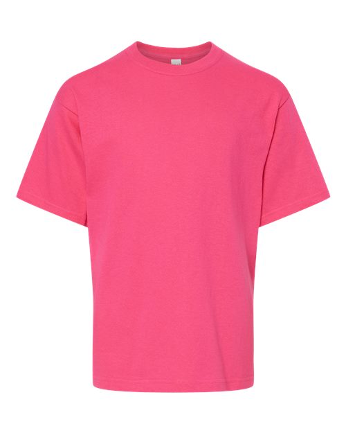 Youth Gold Soft Touch T-Shirt - Heliconia