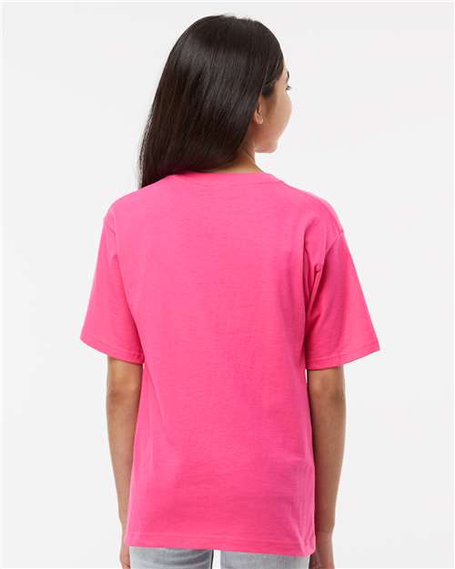 Youth Gold Soft Touch T-Shirt - Heliconia