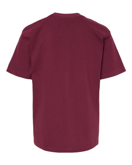 Youth Gold Soft Touch T-Shirt - Maroon