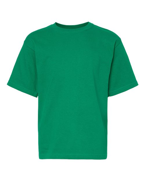 Youth Gold Soft Touch T-Shirt - Fine Kelly Green