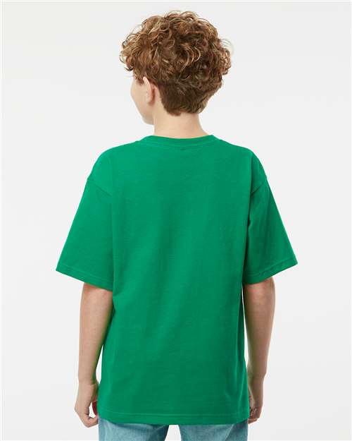 Youth Gold Soft Touch T-Shirt - Fine Kelly Green