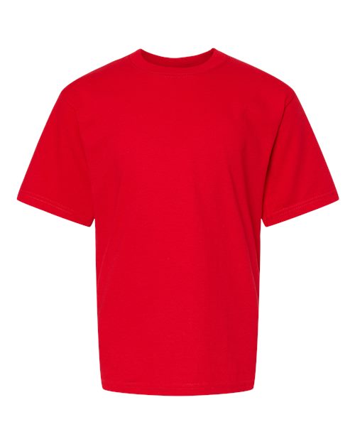 Youth Gold Soft Touch T-Shirt - Deep Red