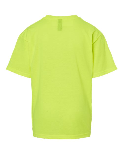 Youth Gold Soft Touch T-Shirt - Safety Green